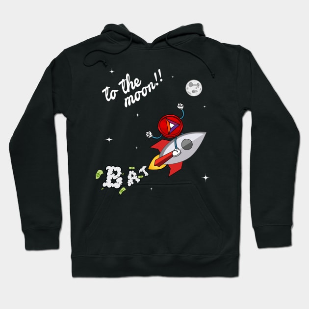 BAT to the moon !! Hoodie by JamesCMarshall